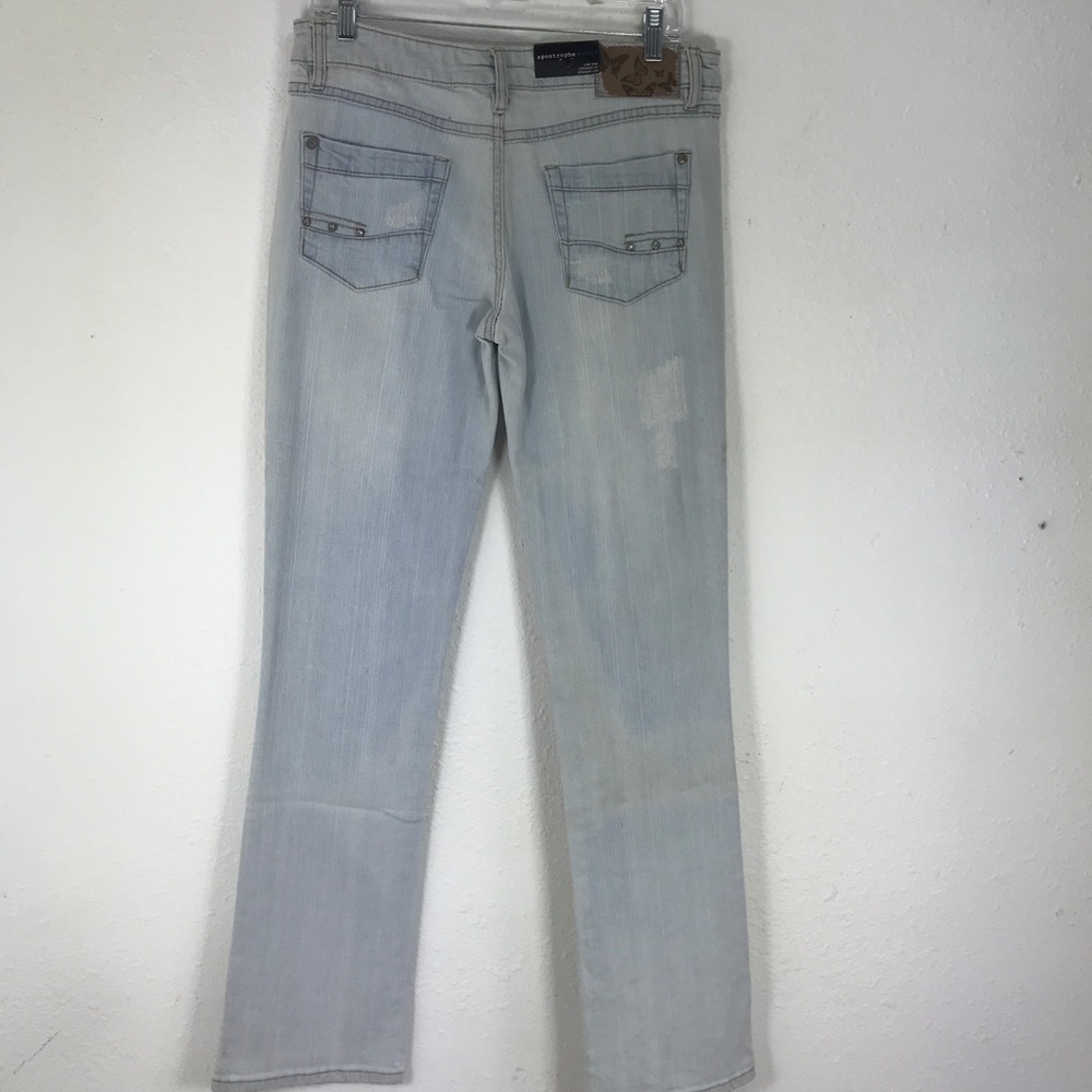 Apostrophe distressed low rise Jeans  6 X 34